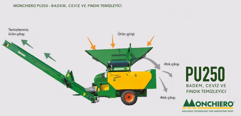 Ürünü bahçede temizle, taş ve dalları ayır